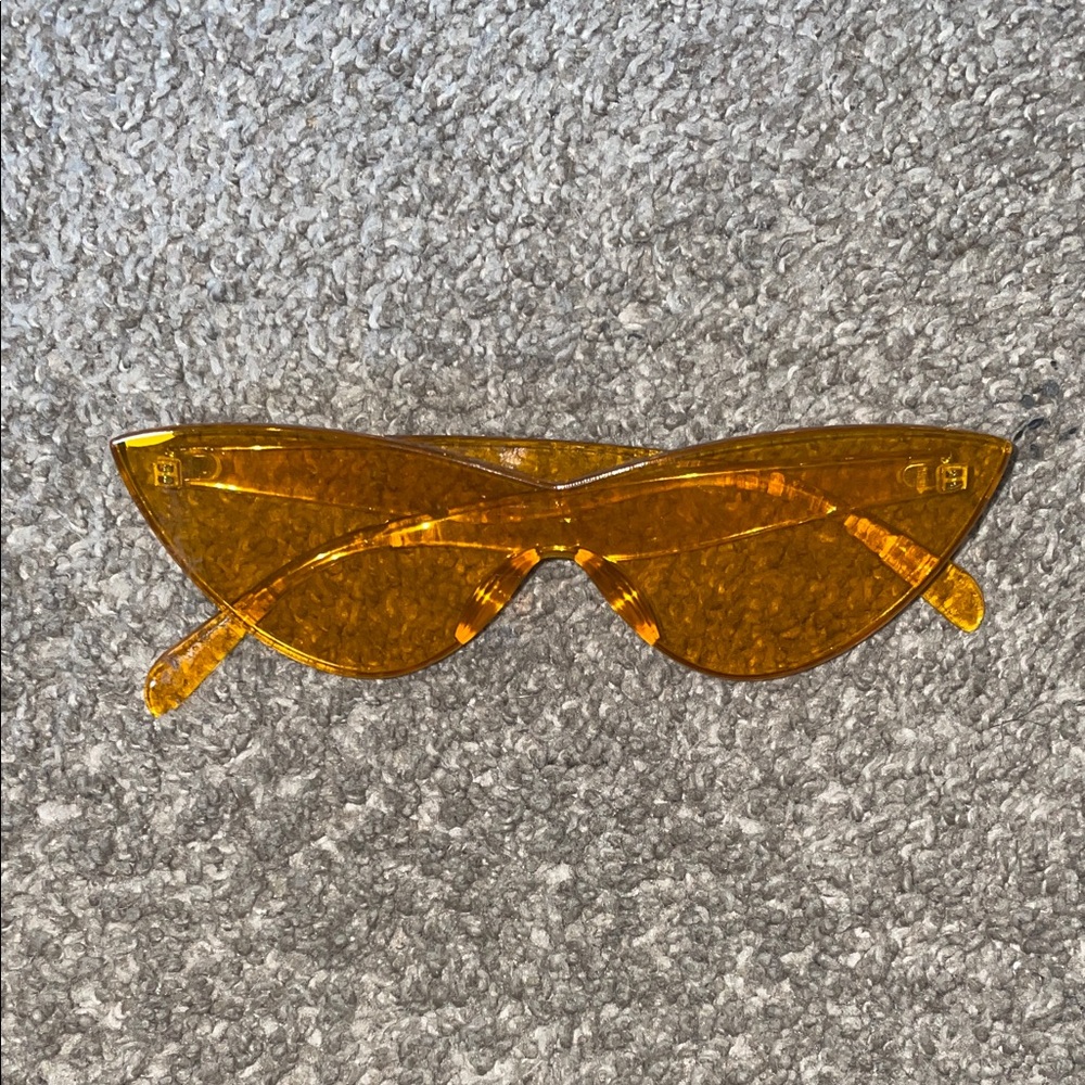 Orange Cat-Eye Sunglasses